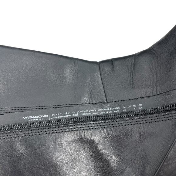 Vagabond Shoemakers Carla Mid-High Boot Chunky Black Leather Size 40 / 10 - Picture 7 of 10